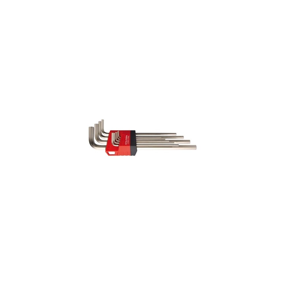 JEU DE 9 CLES SIX PANS LONG 1,5-10MM